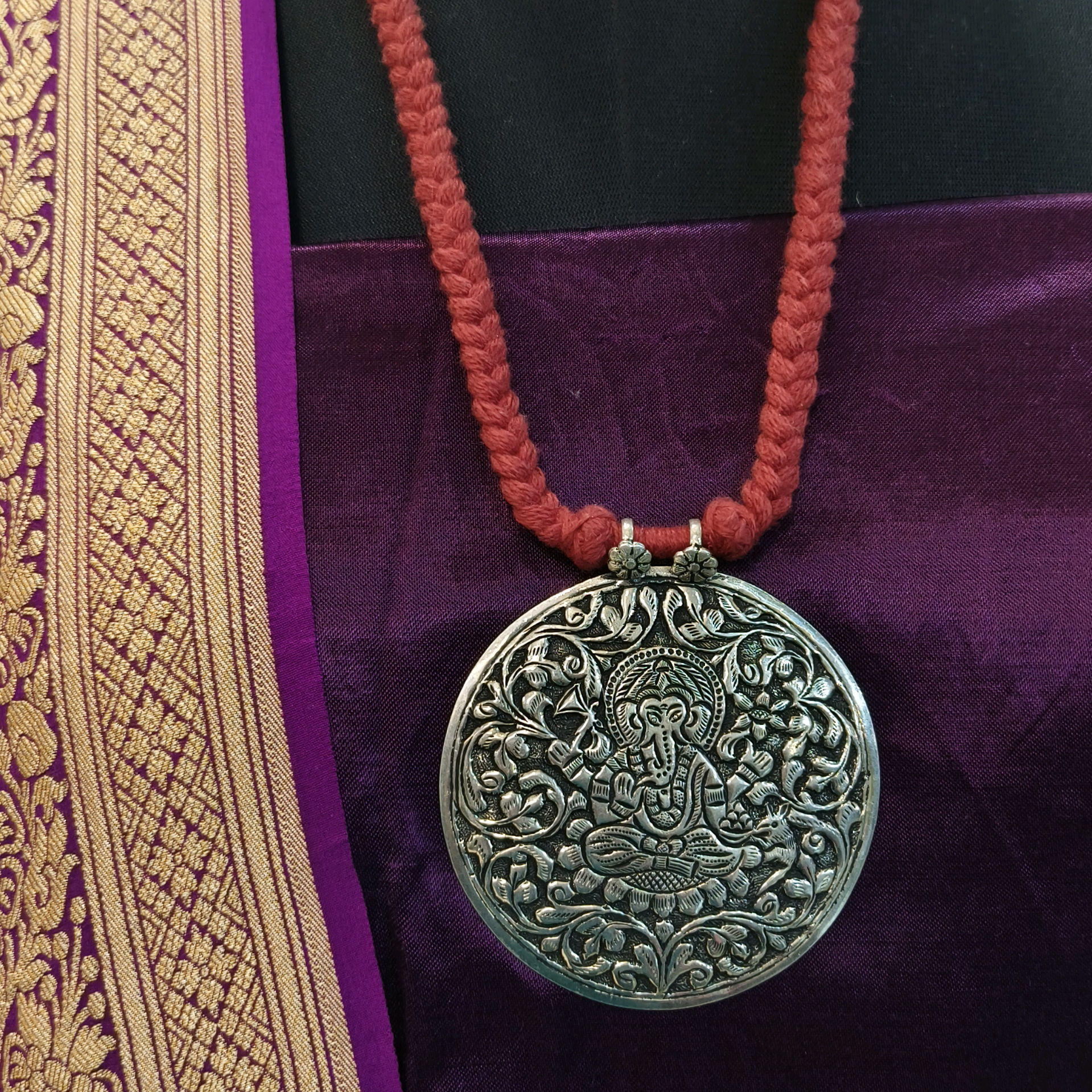 Kaara Ganesha Chital Pendant